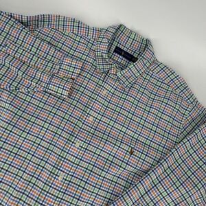 Ralph Lauren 2XB Big‎ Tall Multicolor Check Button Down Shirt Long Sleeve